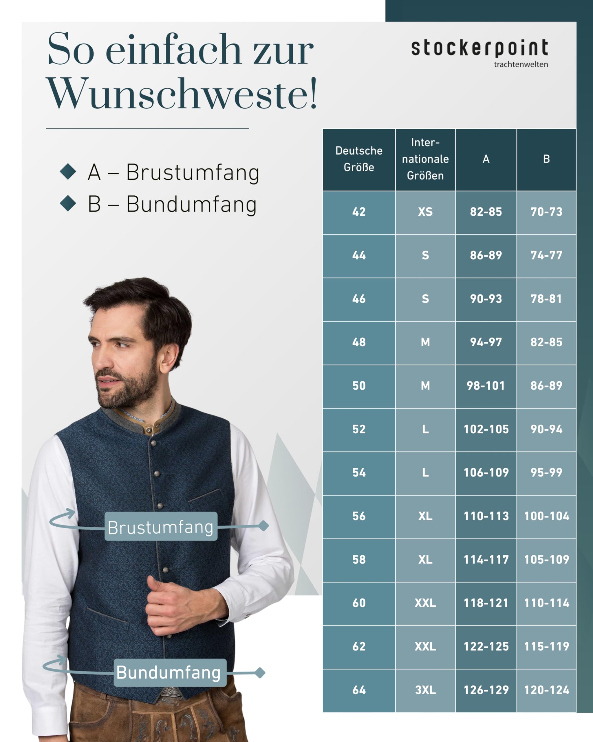 Stockerpoint Trachtenweste Marino