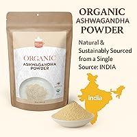 Vista 9 de SPICY ORGANIC Polvo orgánico de raíz de ashwagandha – 8 oz. – Sin OMG, 100% crudo de la India – Ginseng indio (Withania Somnifera) – Apoyo natural