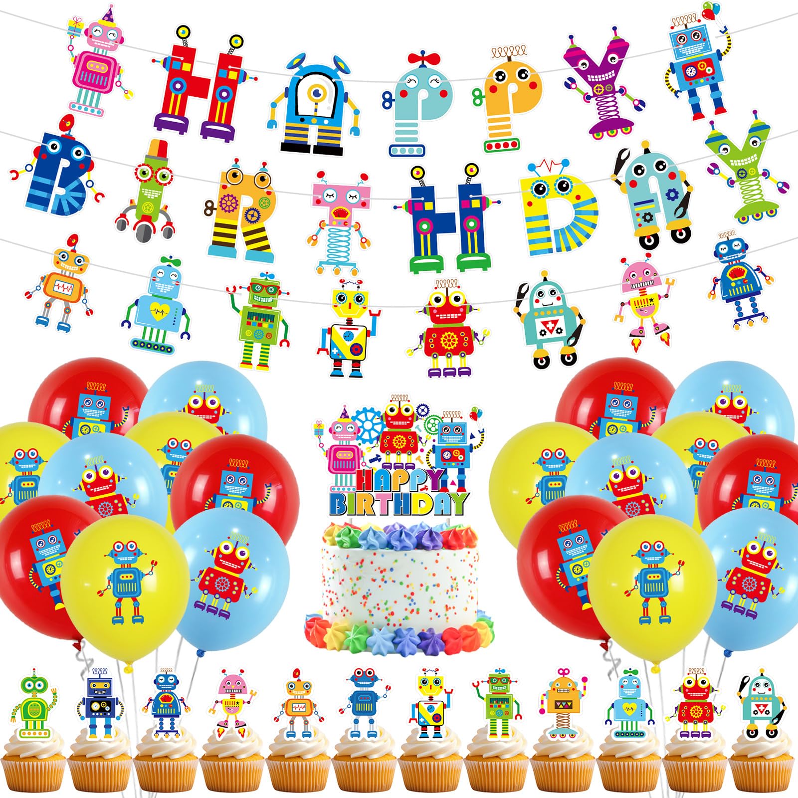 Popcorn, decorazioni per feste di compleanno, striscioni, cupcake, topper per torte, palloncini per film notte, carnevale, accessori per circo