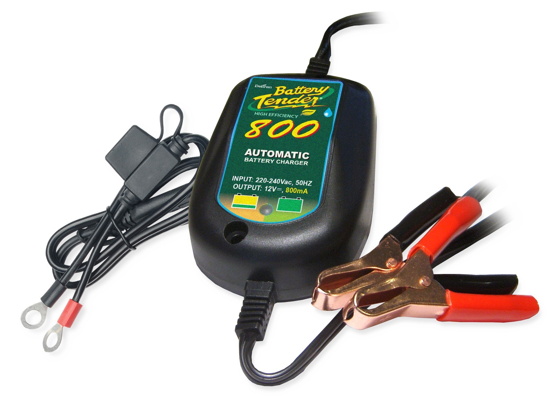 Battery Tender 022-0150-DL-EU Caricabatterie, Impermeabile, 800mA