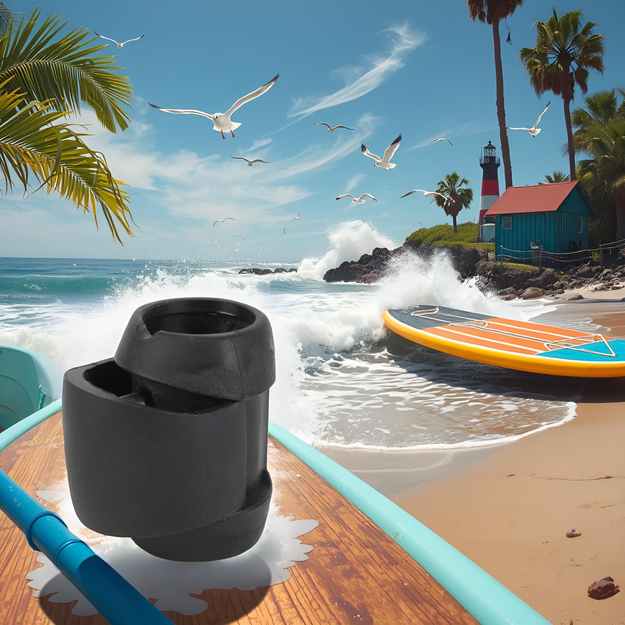 Alomejor Morsetto Paddle Surf in Acciaio Inox PVC 26-29mm