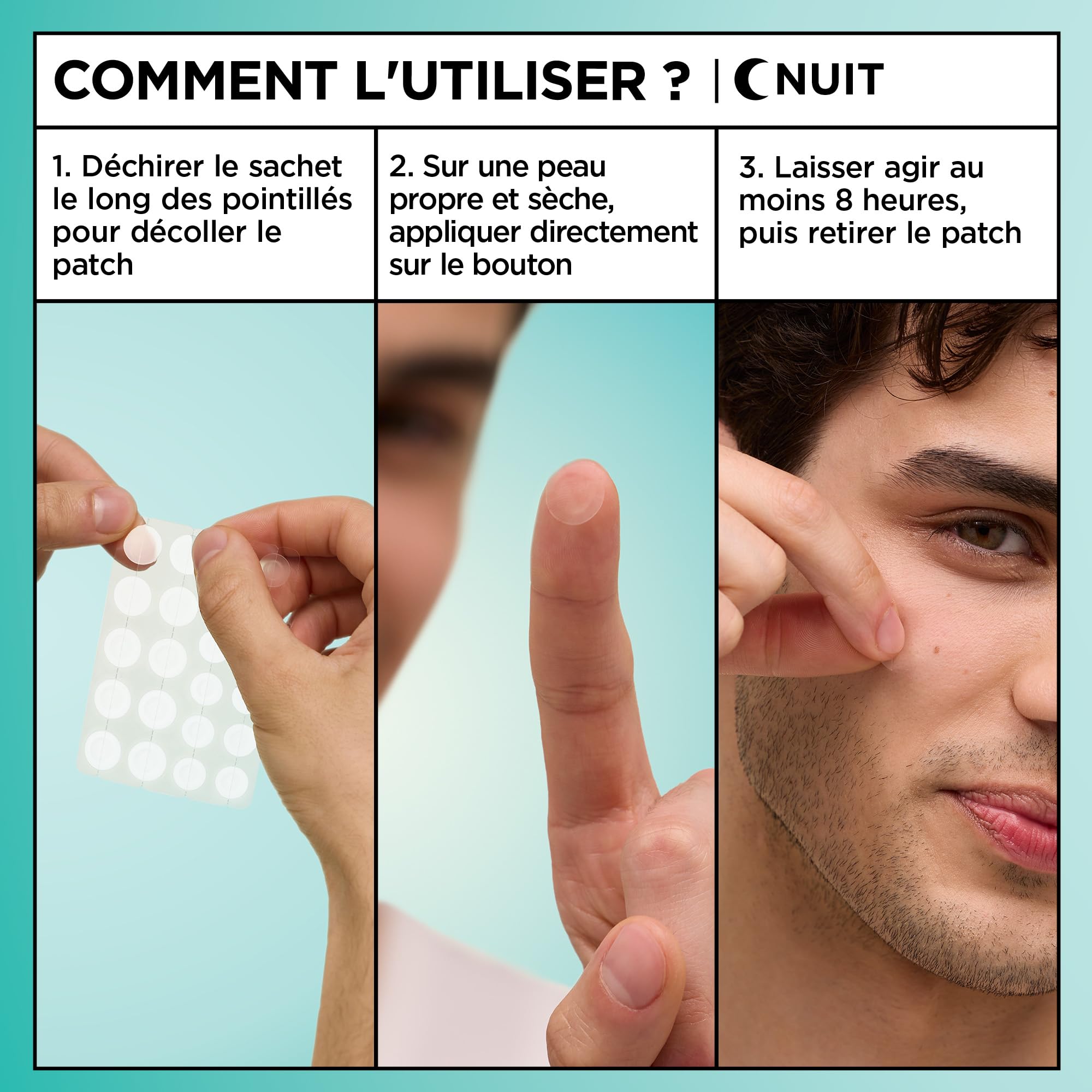 Garnier Pimple Patch 8 ore ULTRA Garnier Pure Active 44 Pezzi - CLINICAMENTE TESTATI: Riducono la visibilità dei brufoli, anche i più grossi. Uso notturno, efficaci in 8 ore