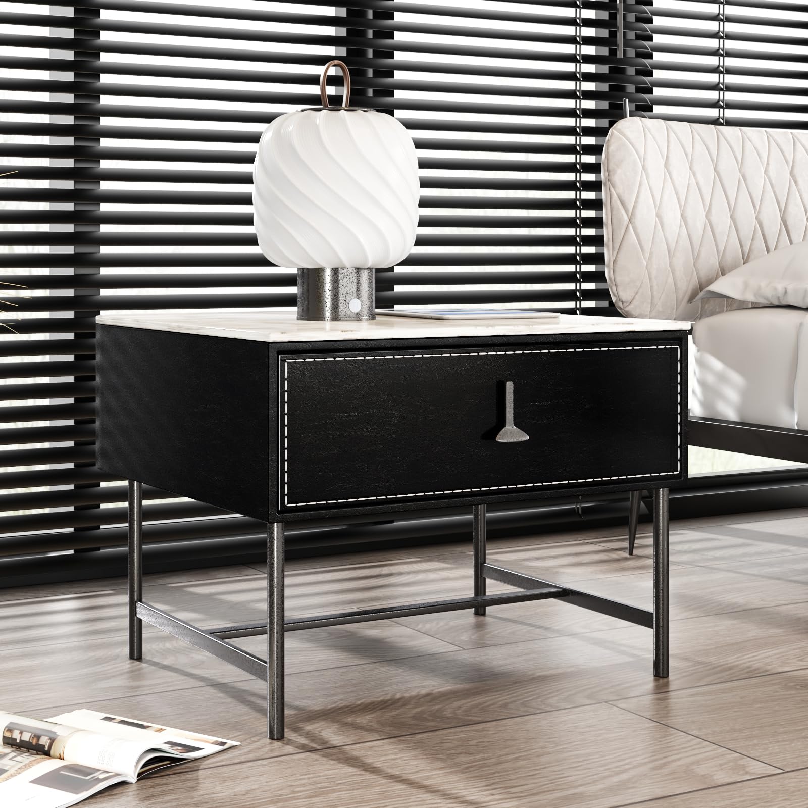 Yenhome Black Contact Paper Peel And Stick For Cabinets Countertops Walls 17.7"X200" Self Adhesive Black Geometric Textured Wallpaper Black Contact Paper Waterproof Black Wallpaper For Bedroom Kitchen