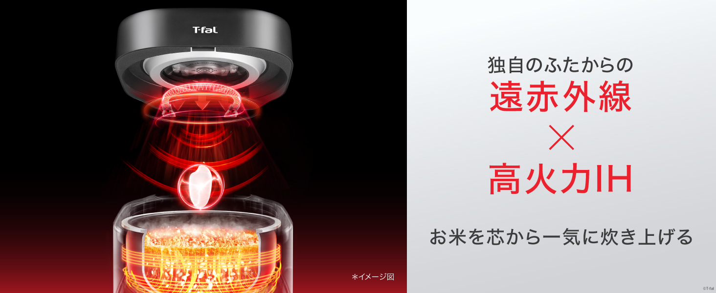 ティファール ザ・ライス遠赤外線IH炊飯器 5.5合 RK8828J0