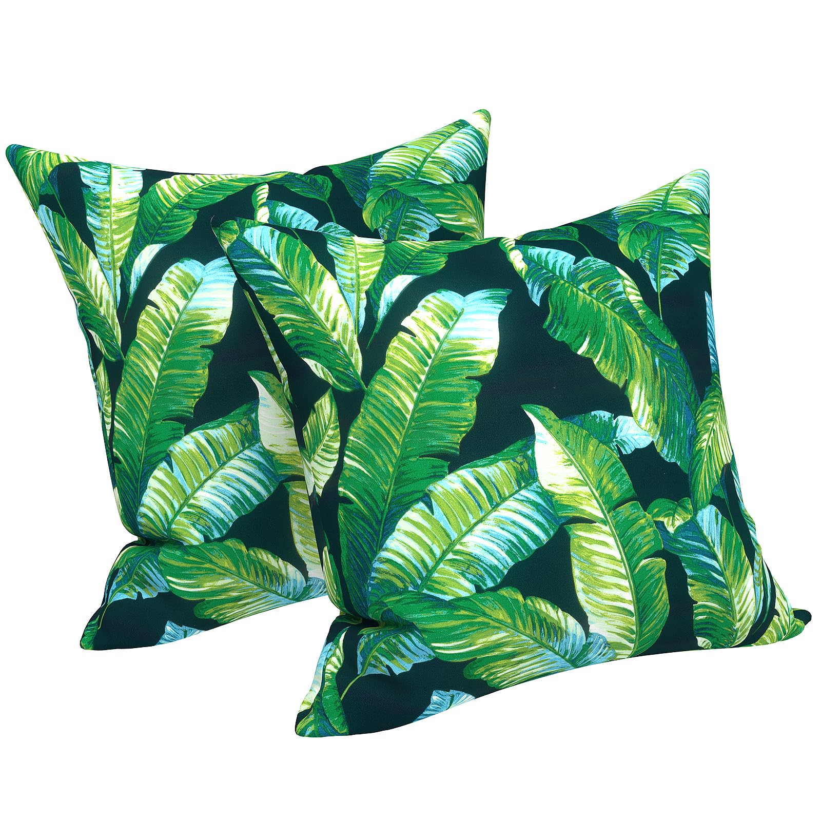 LVTXIII Outdoor Throw Pillows, Decorative Throw Pillows with Inserts, 20"x20" Square Pillows for Bed, Couch, Sofa and Patio Furniture, Set of 2,