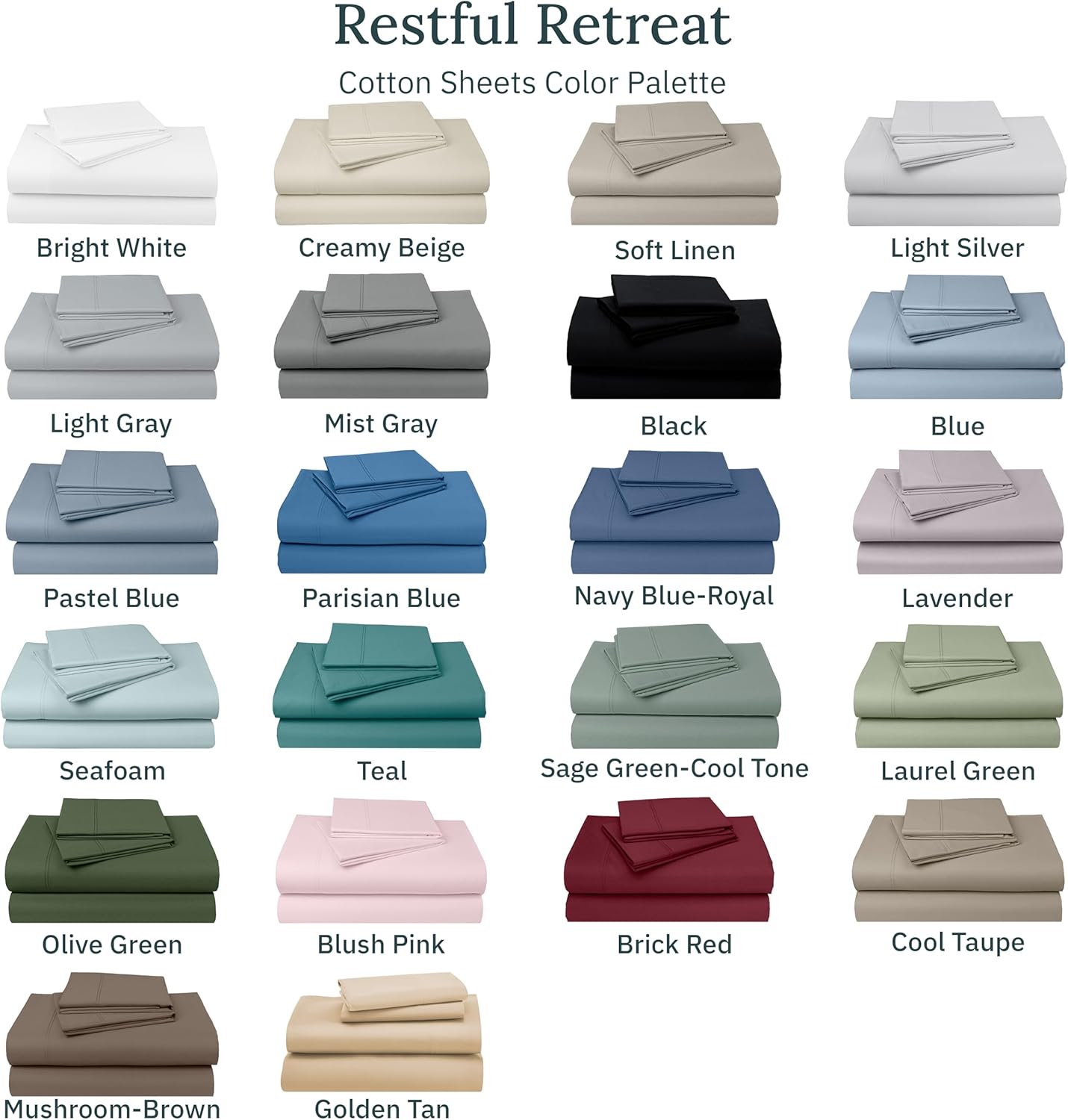 California Design Den Luxuriously Soft Premium 600 Thread Count, 100% Cotton Queen Pillowcases Set of 2, Crisp Standard Pillow Covers Fits Standard & Queen Pillows (Mushroom - Taupe Brown) - Image 8