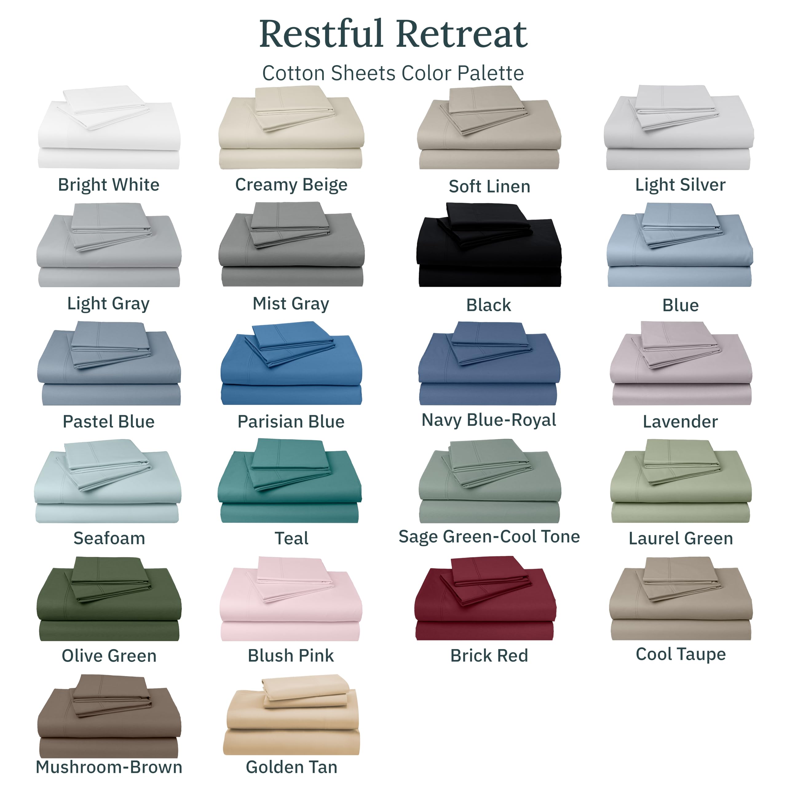 California Design Den Luxuriously Soft Hotel Quality 600 Thread Count, 100% Cotton Set of 2 Cases, Crisp & Cool Pillowcases Queen Size Set of 2 Fits Standard & Queen Pillows - Ivory (Warm Cream)