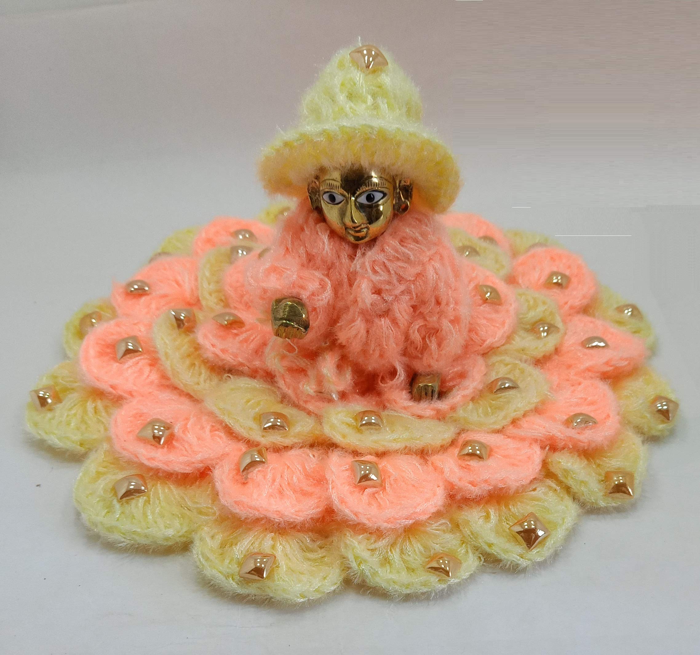 VC Lotus Style Woolen, Laddu Gopal ji Dress, Size 5, Pink, Thakur ji/Bhagwan  ji/Kanha ji ki Poshak for Winter : Amazon.in: Home & Kitchen