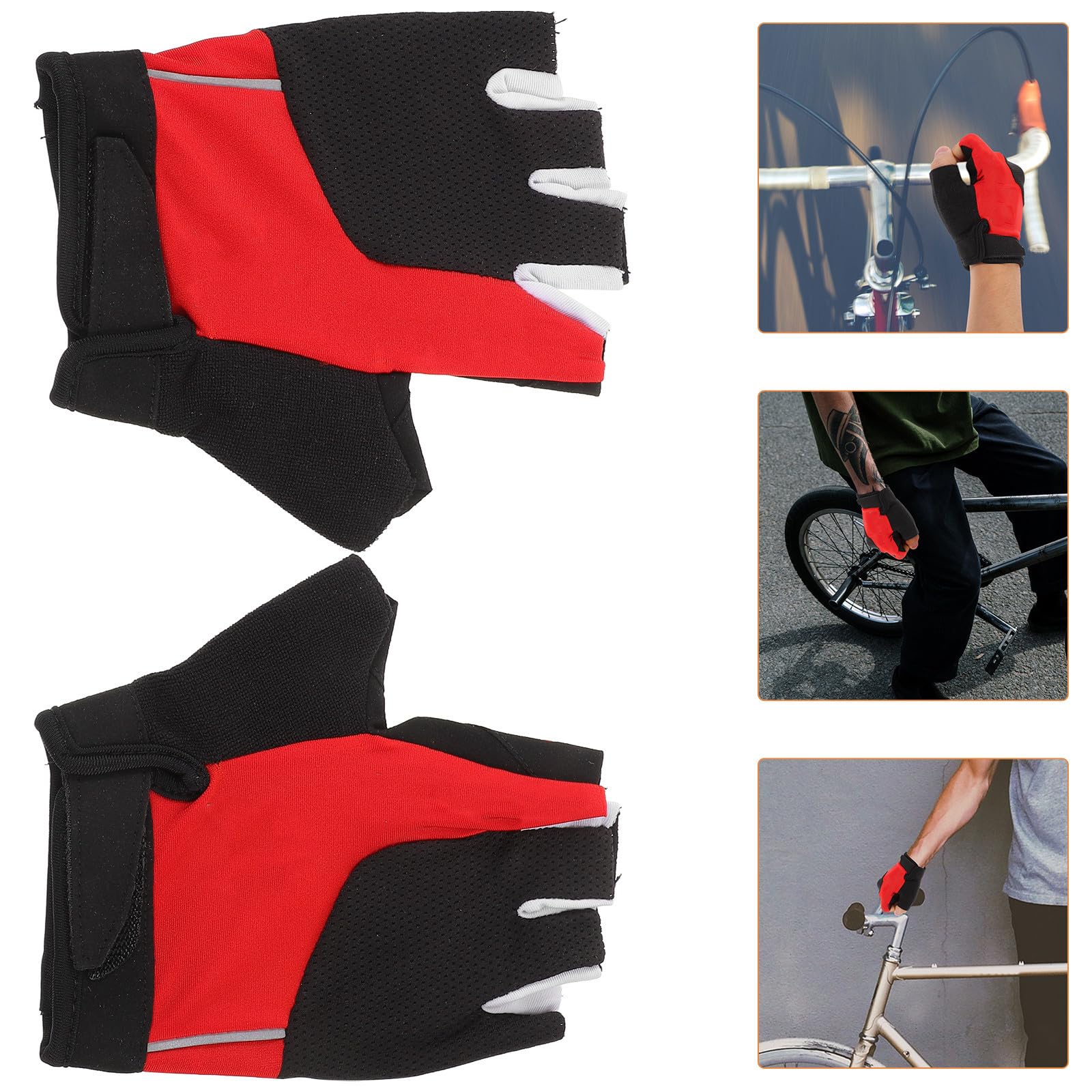 NOLITOY 3 Pares Guantes de Bicicleta de Montaña Antideslizantes Talla XL