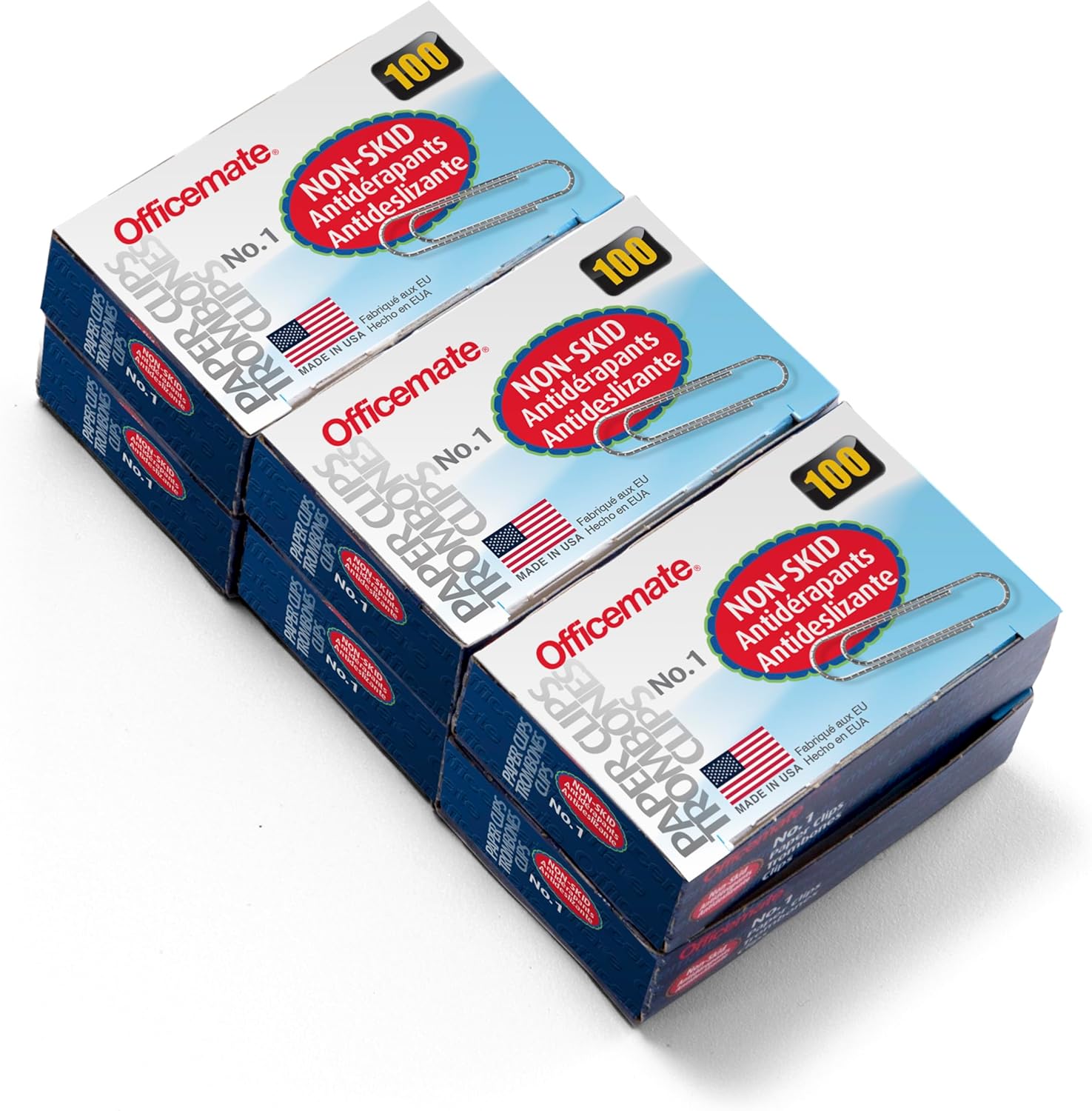 Officemate Premium #1 Paper Clips, 600 Paper Clips (6 Boxes of 100 Each) Officemate Premium #1 Paper Clips, 600 Paper Clips (6 Boxes of 100 Each)