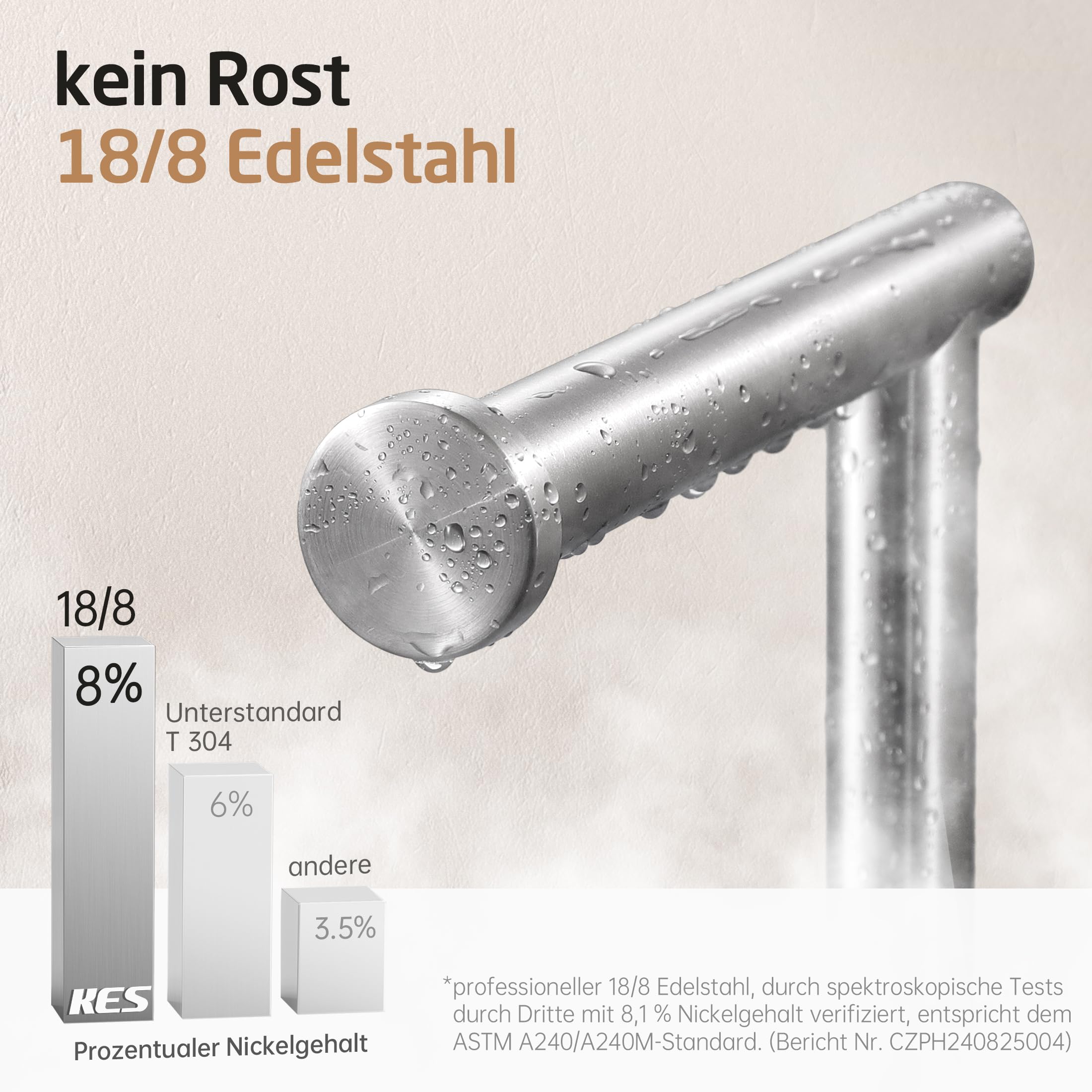KES Toilettenpapierhalter mit Bürste Abnehmbar Klopapierhalter Stehend Edelstahl SUS304 Klorollenhalter Toilettenpapierständer Gebürstet, BPH232-2