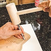 Vista 2 de Realeather Silver Creek - Mazo de madera de 10 x 4 x 1.75 pulgadas