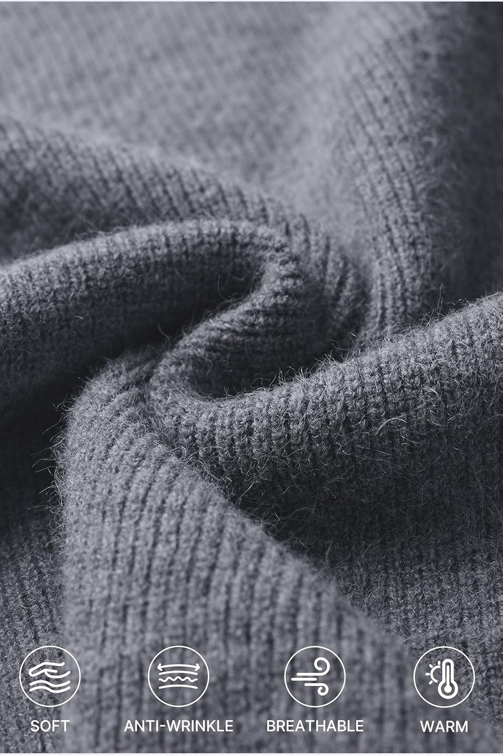 Arach&Cloz Women's Wool Blend Sweaters V Neck Winter Business Casual Outfits Warm Tops 2026 - Image 6