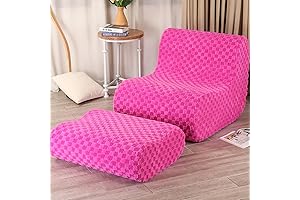 Cosy Plush Bean Bag Chair with Footrest for Leisure Moments