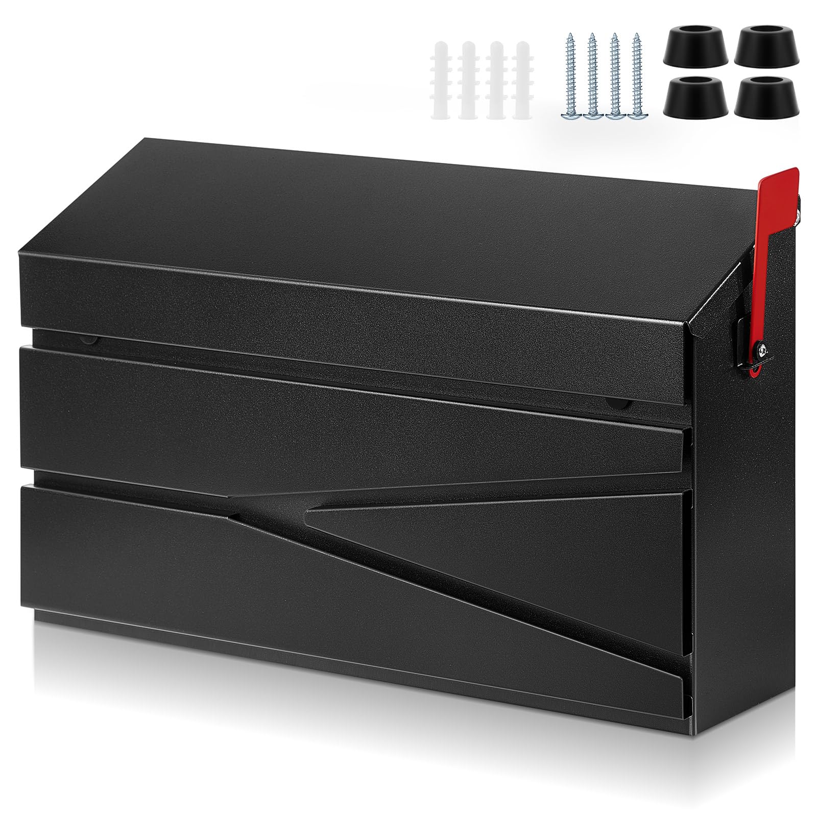 Photo 1 of Yaocom Wall Mount Mailbox - Large, Black