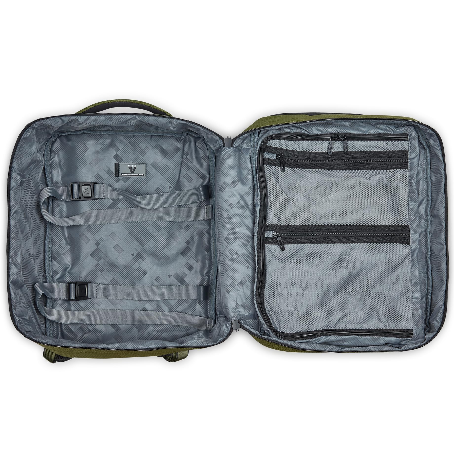 RONCATO IRONIK 2.0 Ryanair Mochila viaje para portátil 15.6-40x20x30 cm - Verde militar