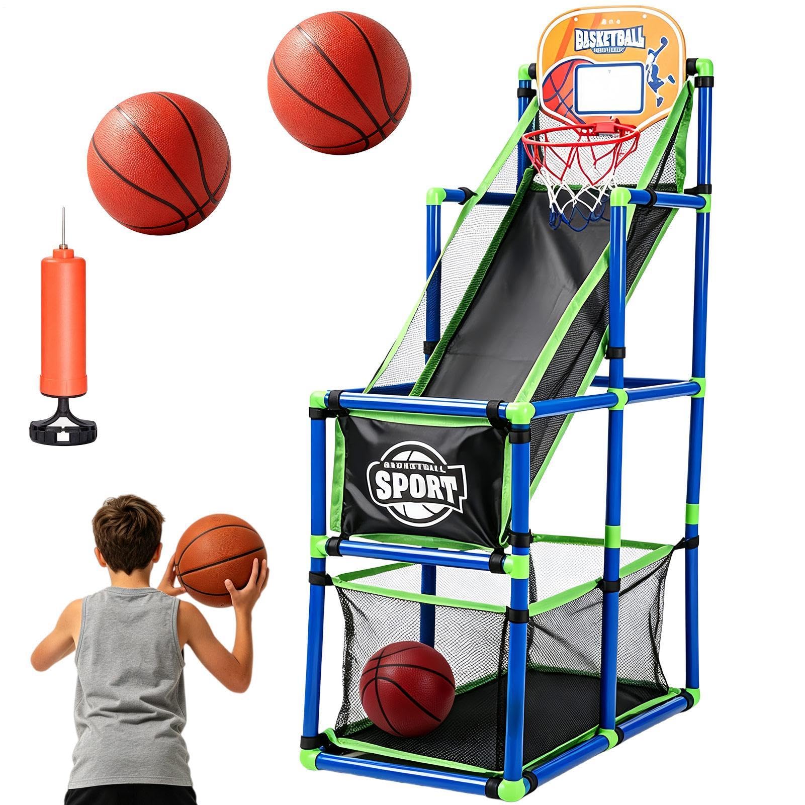 Di Pallacanestro Giocattolo Portatile Con Altezza Regolabile E Palla | Canestro Da Basket Per Interni Per Bambini, Bambine, Da Usare In Casa, Sala Giochi, Giardino, Cortile, E Spiaggia