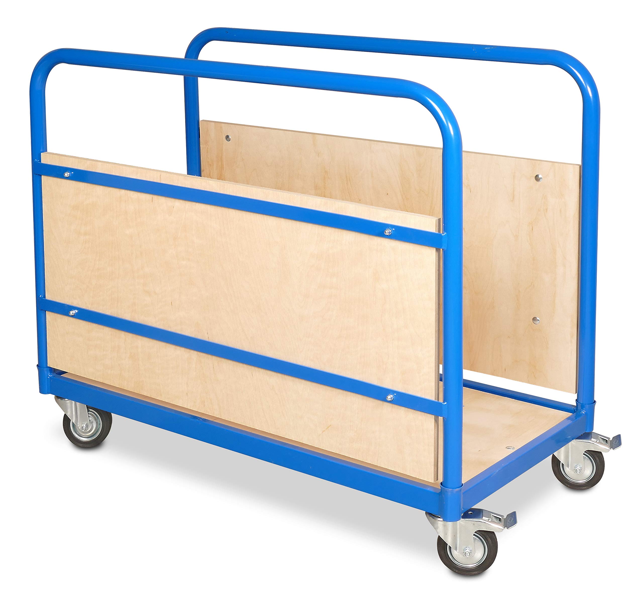 BRB Zweiwandwagen/Rungenwagen LxBxH 1000x500x865 mm, 4 Lenkrollen, Davon 2 mit Feststellbremse, Ladefläche LxB 945x445 mm, Tragkraft 250 kg