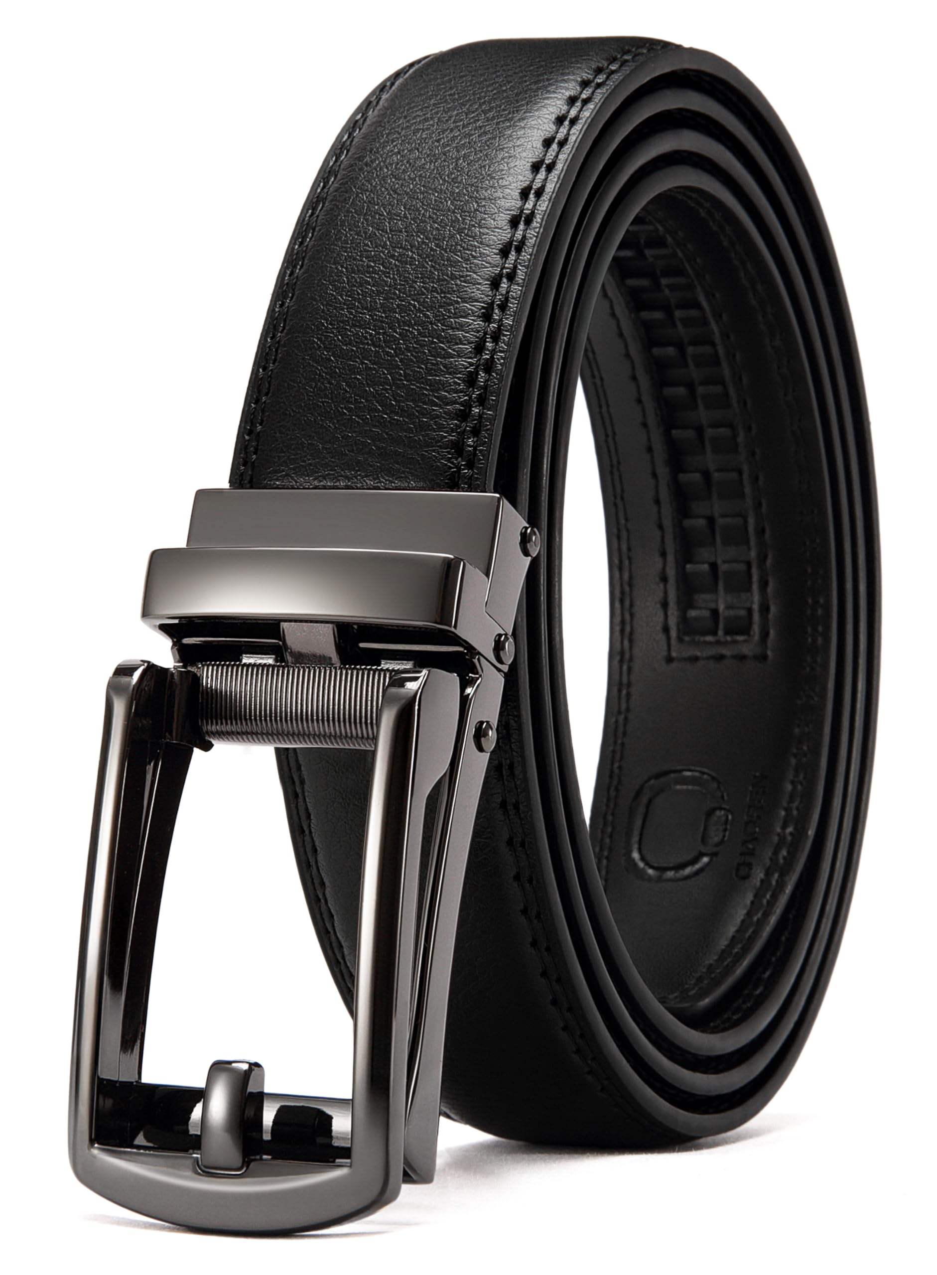 Amazon | [CHAOREN] スーツ ベルト メンズ 革 オートロック式