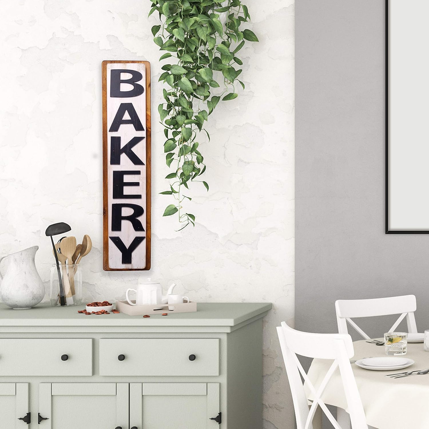 BAKERY Farmhouse Kitchen Sign, Engraved Bakery Wall Hanging, Laser Etched Home Decor, Wedding Gift, Housewarming Gift, Rusic Kitchen Plaque