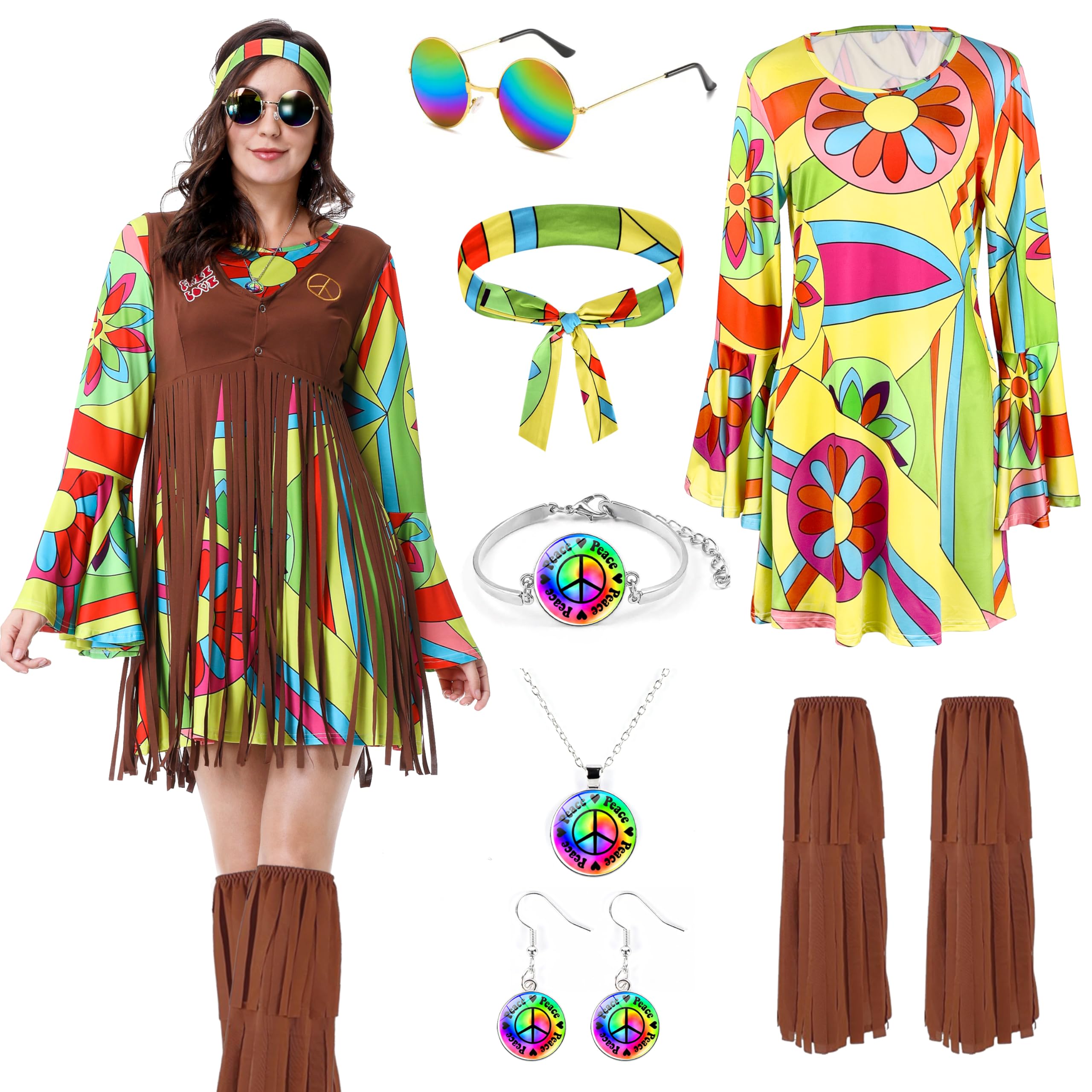 PAPSTAR Regenbogen-Weste – Knallbunt, Aus Plüsch, Für Kostüme & Partys