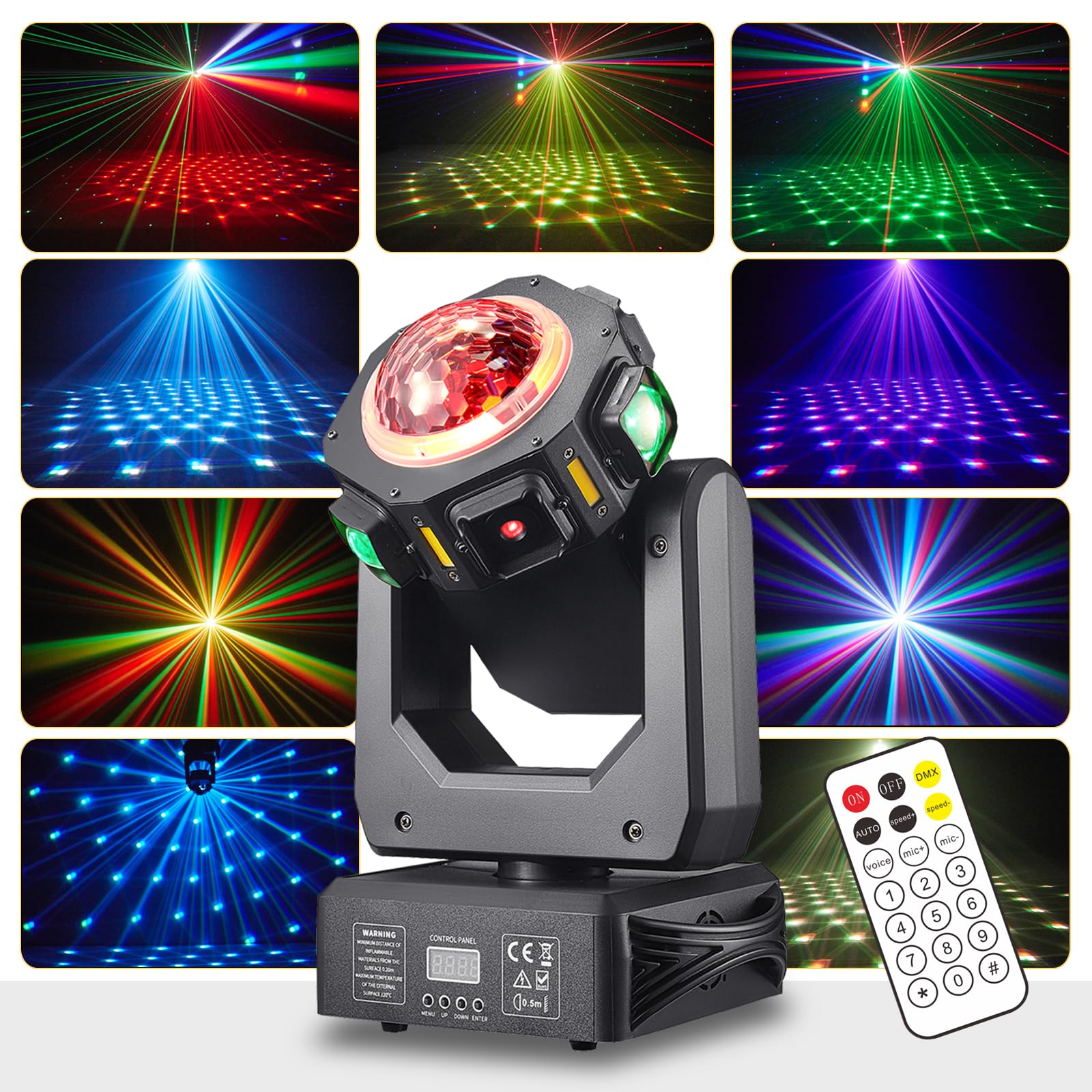 Beweegbare hoofdverlichting, Dj-lichten, DMX controller en geluid geactiveerd 12 * 10W rgbw led kerstpodiumlicht