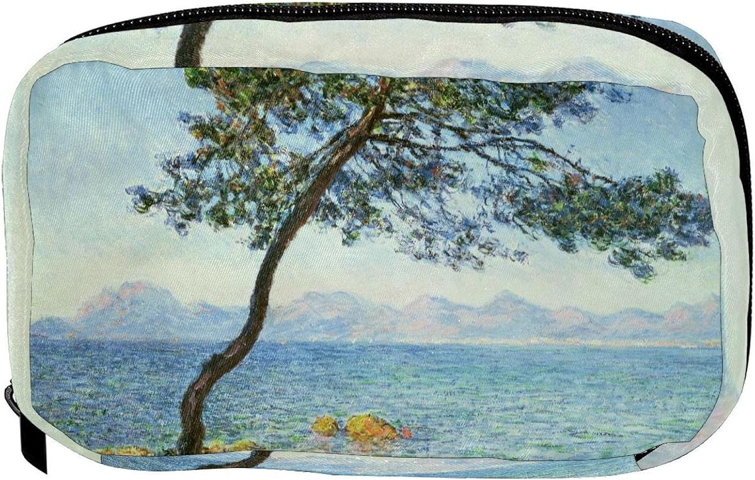 Makeup Bag Portable Travel Lake For Cosmetic Tree Beauty Products Mountains