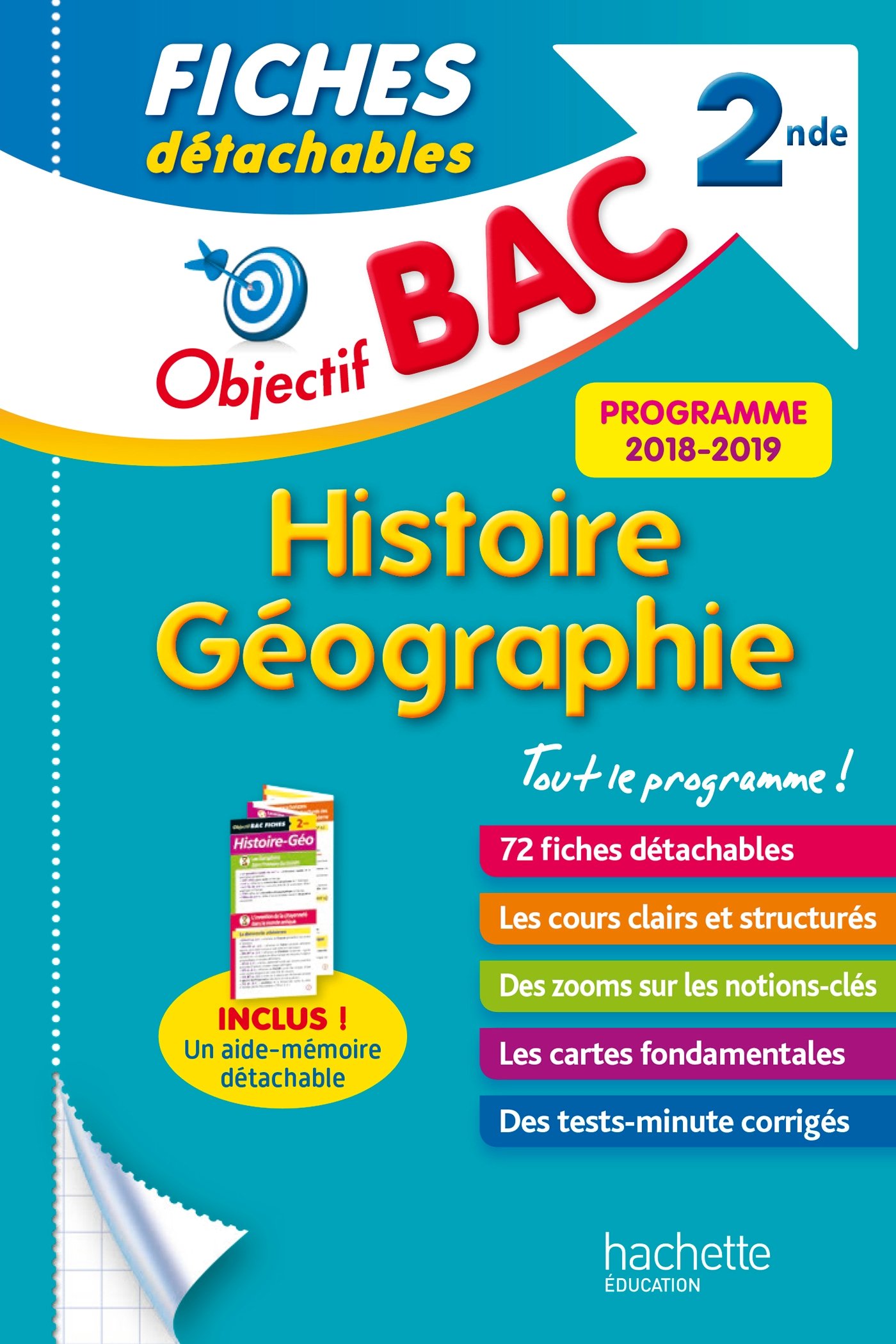 Objectif BAC Fiches détachables Histoire-​Géographie 2nde