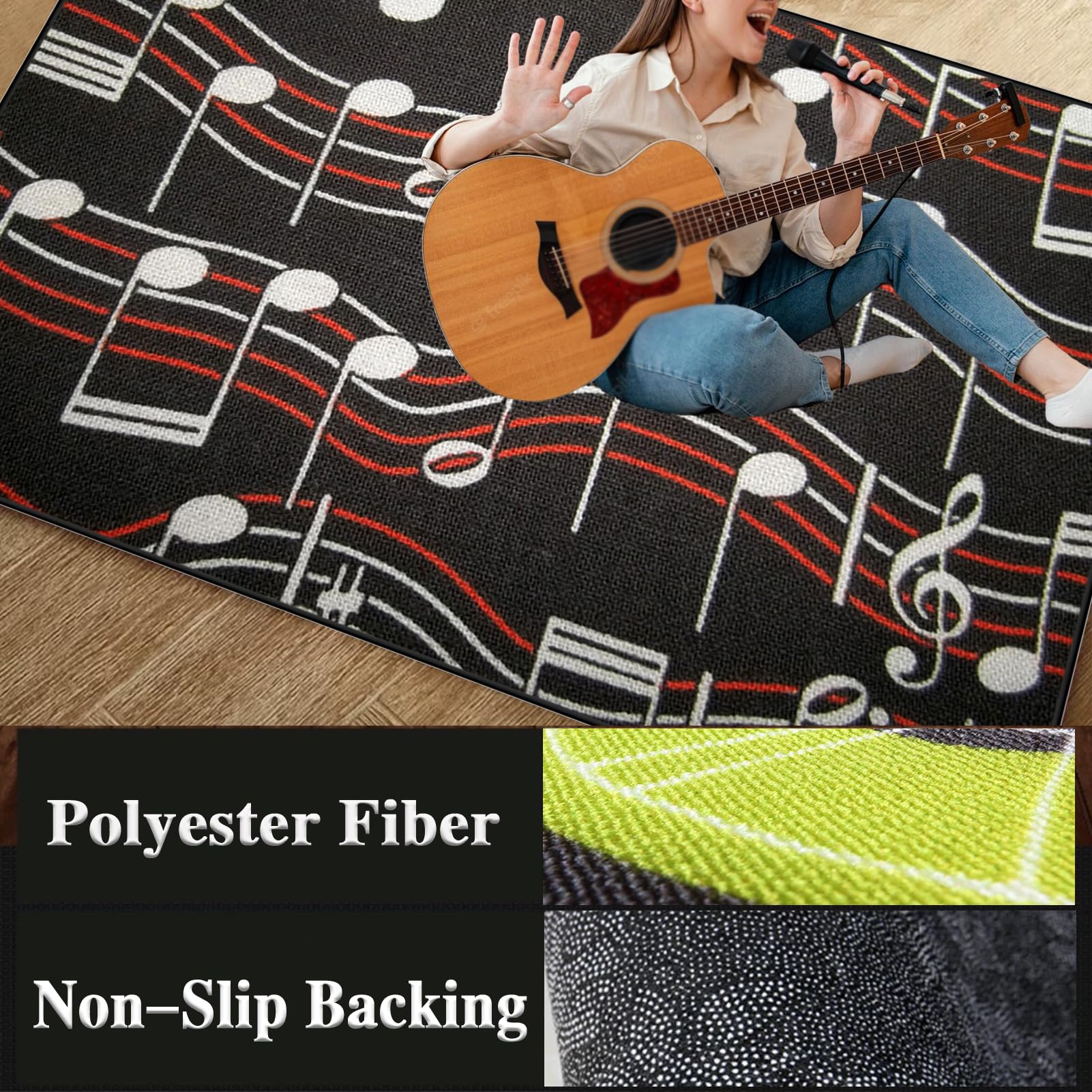 Schlagzeug Teppich Schallschutzmatte Schlagzeugteppich Schallschutz Drum-Matten-Teppich Schalldicht Teppiche Drum Matte Drumteppich Musikinstrumentenmatte 140 x 90 cm