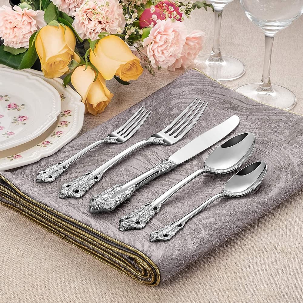 アンティーク・銀カトラリー(4セット)シルバー カトラリー＆スプーン