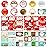 HongyiTime 144-Count Christmas Tags Sticker36 Jumbo Designs - Xmas to from Christmas Stickers Name Tags Write On Labels - Holiday Present Label