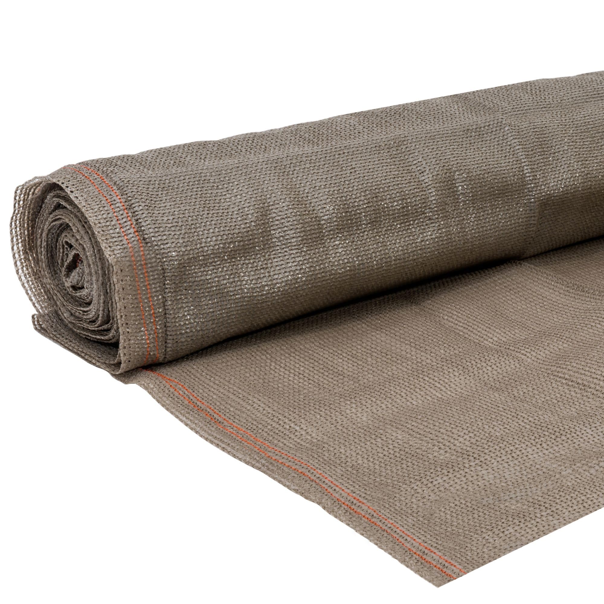 Brise vue jardin - Brise vue occultant - Rouleau Brise vue - WerkaPro 10824 - Brise Vue Renforcé Taupe - Tissage renforcé de 150gr/m2 - Rouleau de 1,5 m x 10 m - En polyéthylène