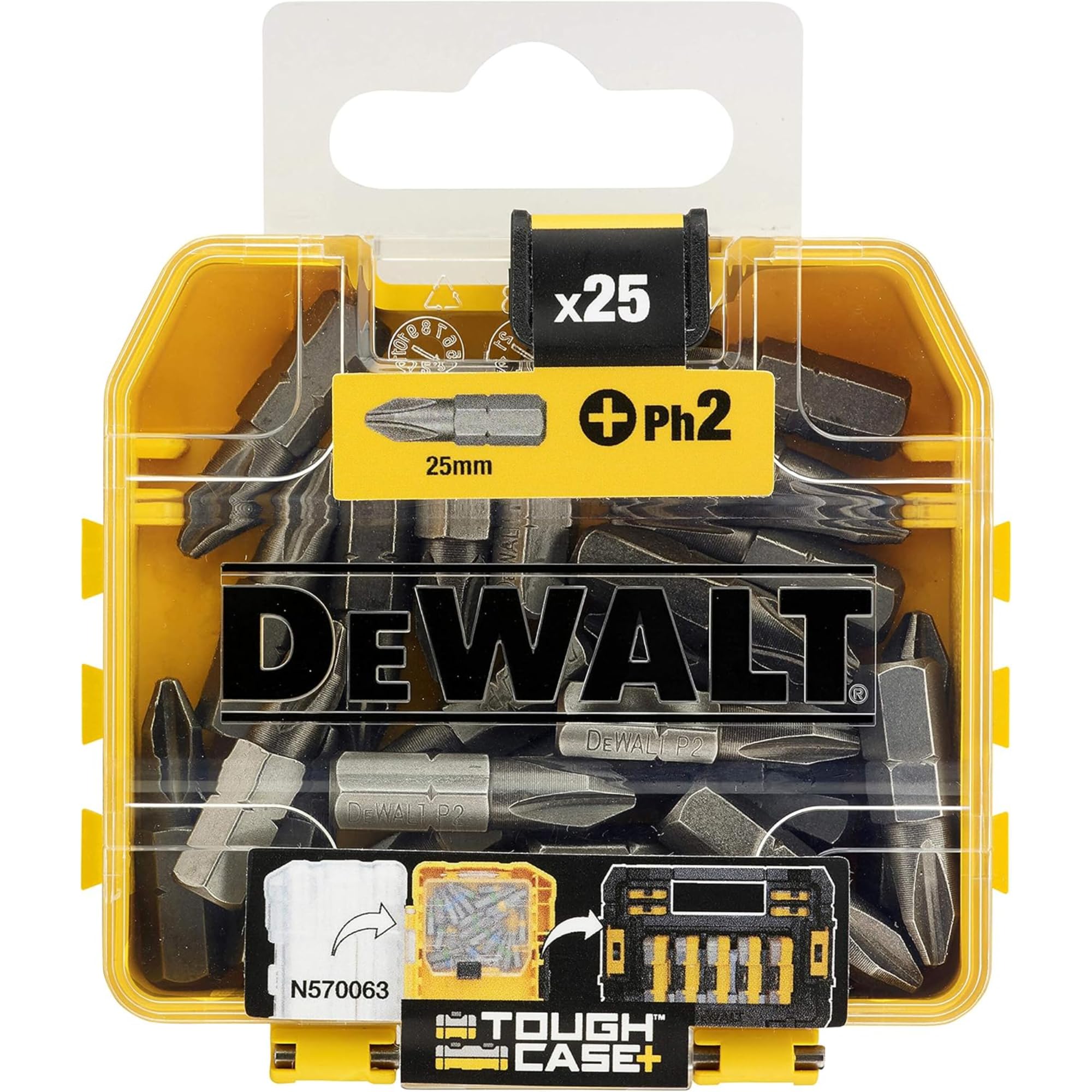 DeWalt DT71522-QZ - Pack de 25 puntas Phillips de 25 mm