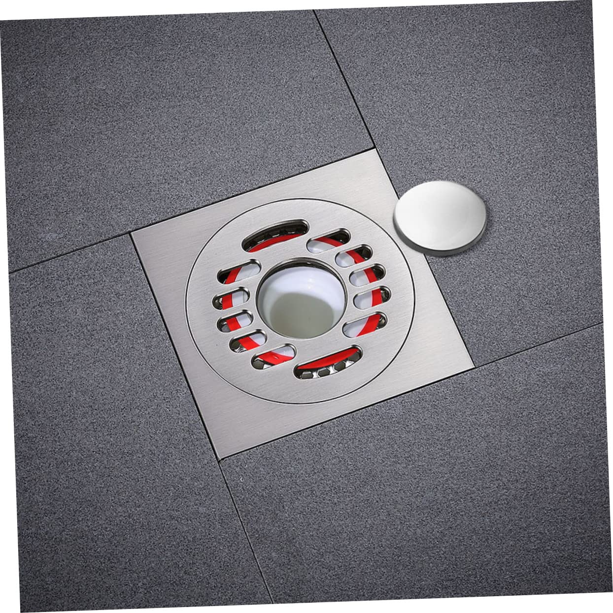 Gadpiparty 15 Piezas Núcleo De Drenaje De Piso Azucarero De Cristal Tapón De Piso Tapón De Ducha Sótano Drenaje De Piso Antirretorno Tina De Metal Baño Desodorante Gel De Sílice Inodoro