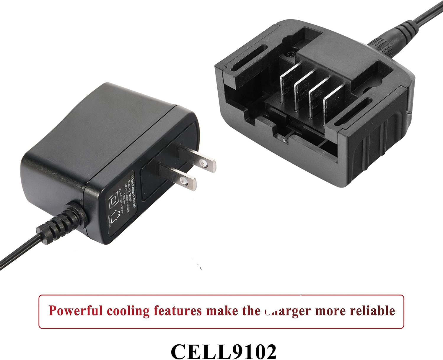 CELL9102 Battery Charger LCS1620 for Black and Decker (B&D) 16V 20V MAX Lithium Ion Battery LBXR20 LBX20 LB20 LBXR20-OPE LBX4020 LB2X4020 LBXR2020-OPE LBXR16 BL1514