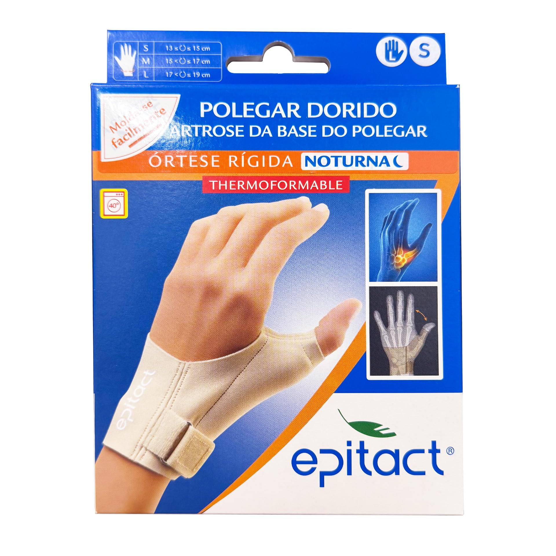 Epitact Orthèse Proprioceptive Pouce Main Gauche Nuit Taille S