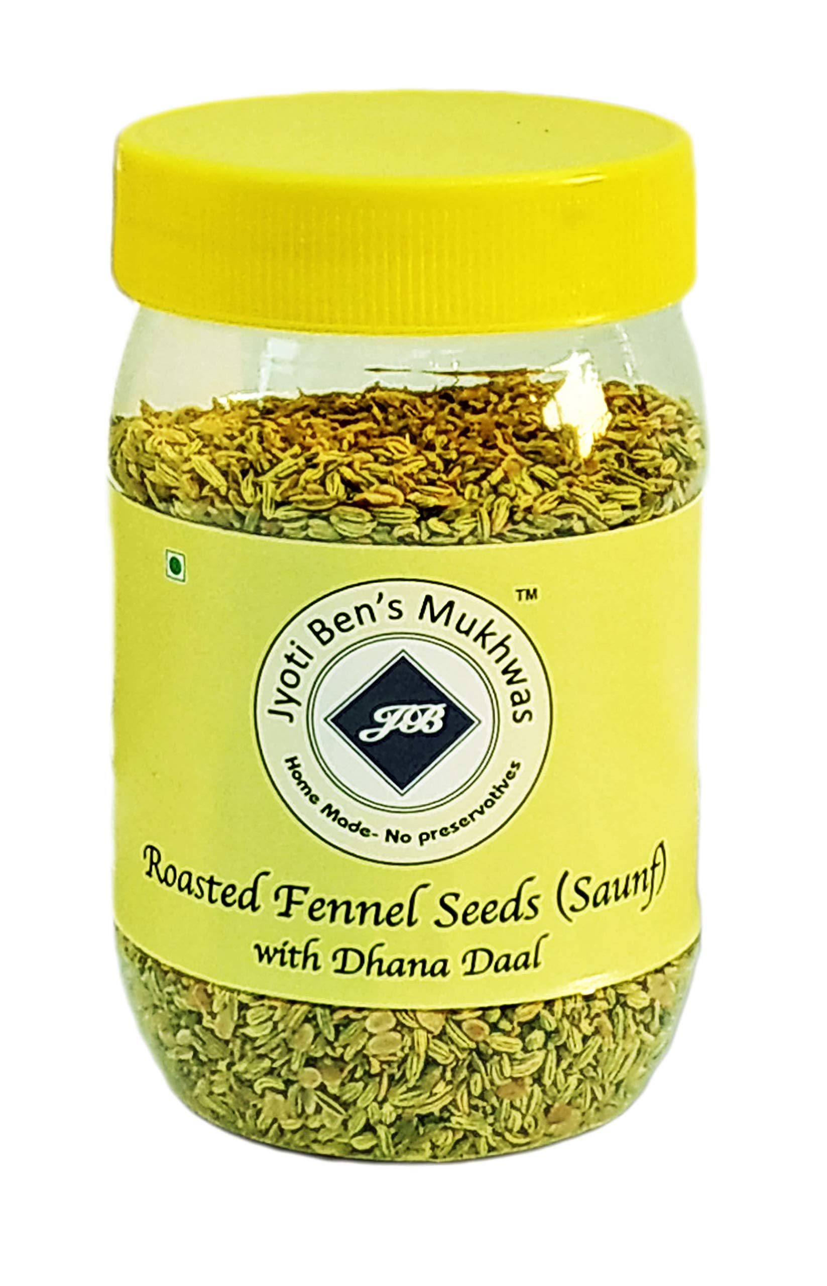 Jyoti Ben's Mukhwas - Roasted Fennel Seeds (Saunf) With Dhana Daal, 1 Count - 200 Gm