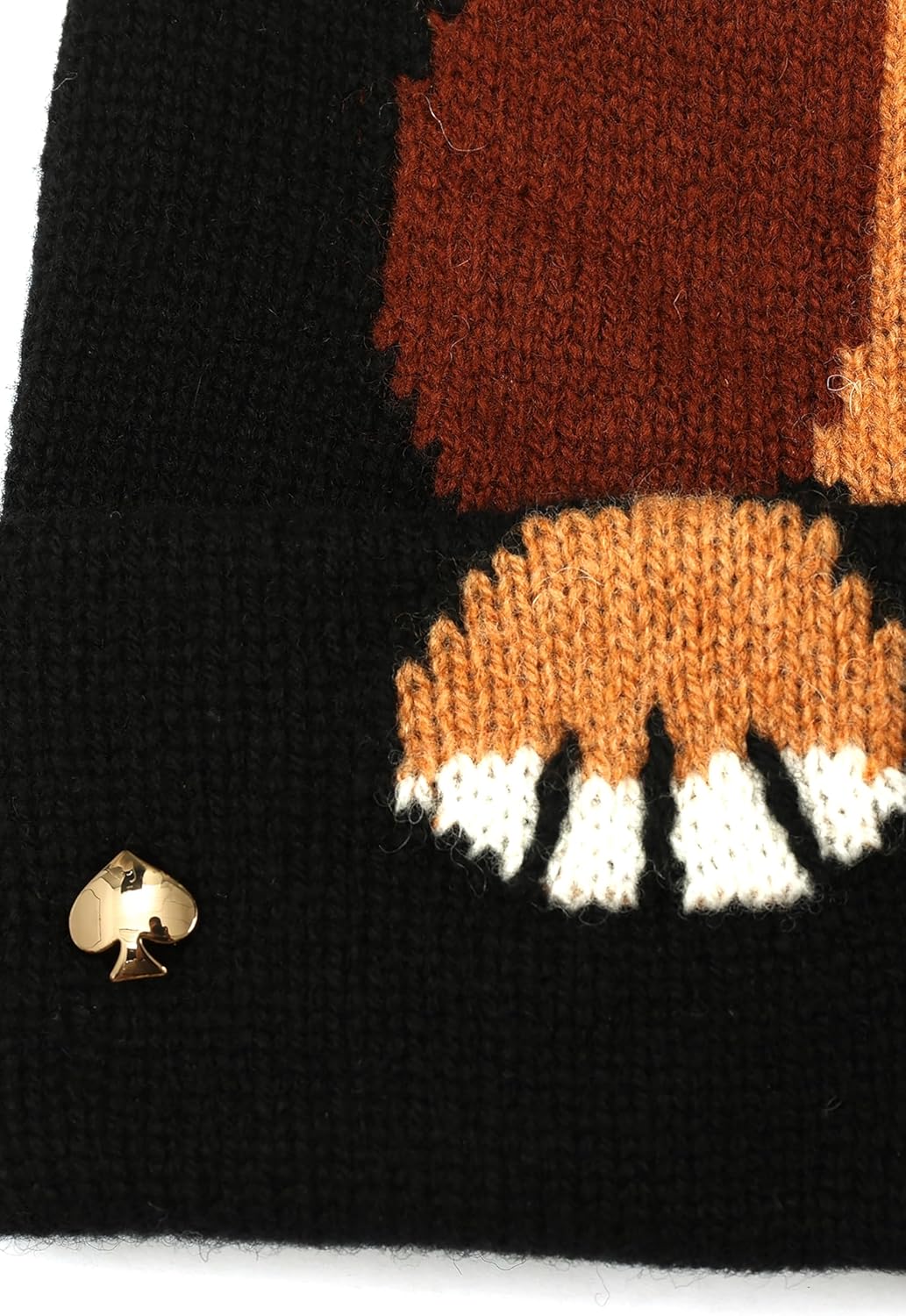 Kate Spade Women's Critter Beanie, Stylish Hat & Fashion Accessory Cap, Ideal for Cold Weather Black