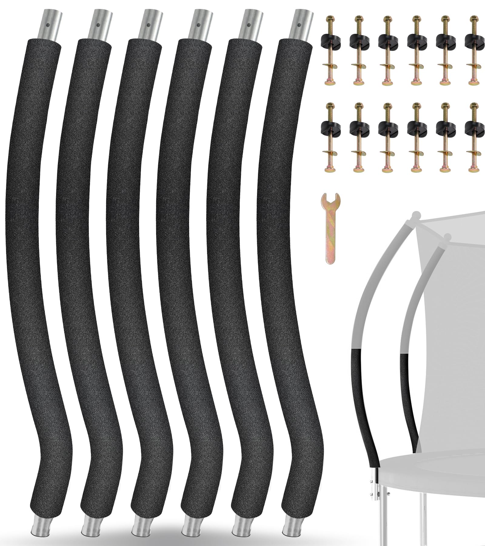 Trampoline Poles Replacement for Skywalker Or Jumpzylla Trampoline Net