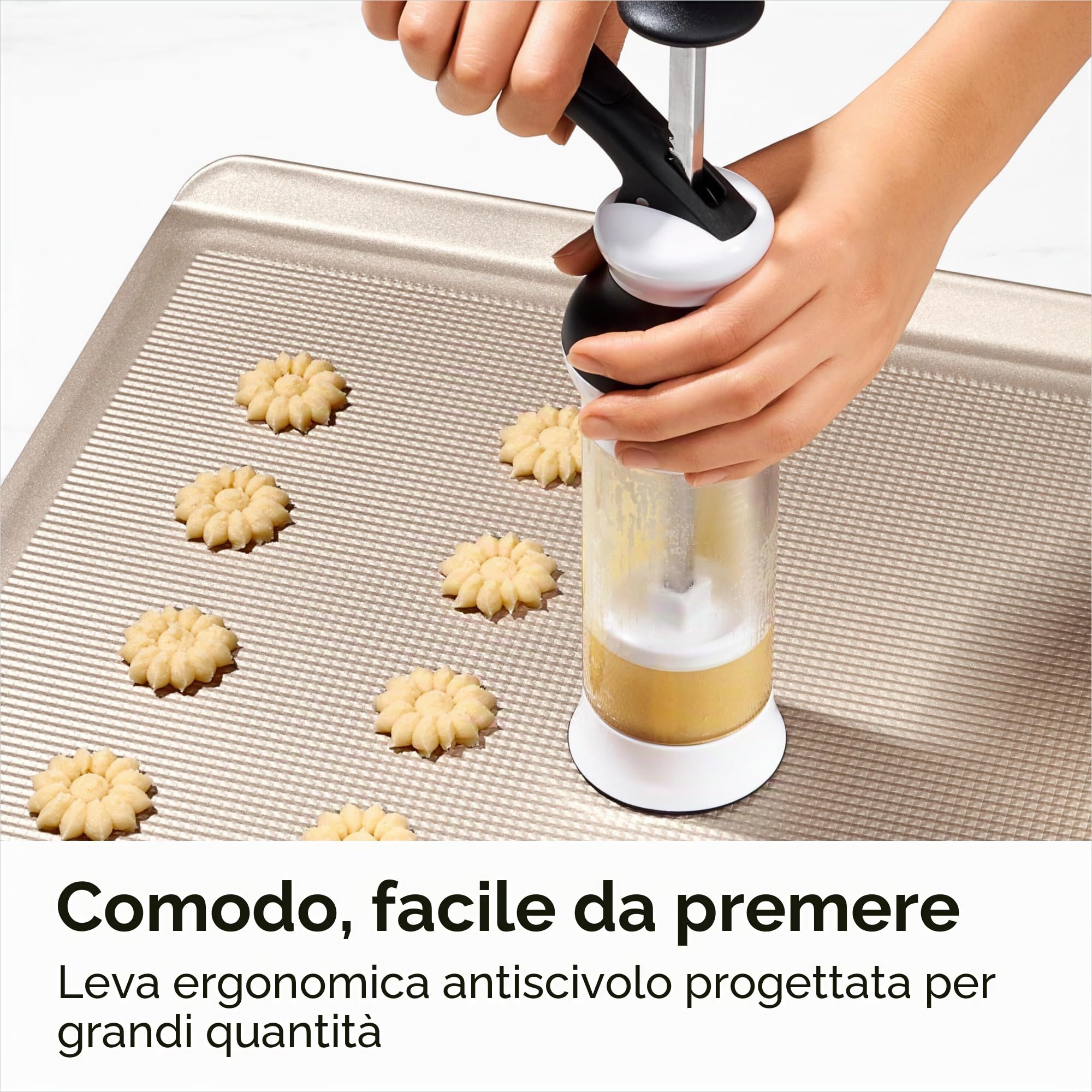 OXO Crea Biscotti, Plastica, Trasparente
