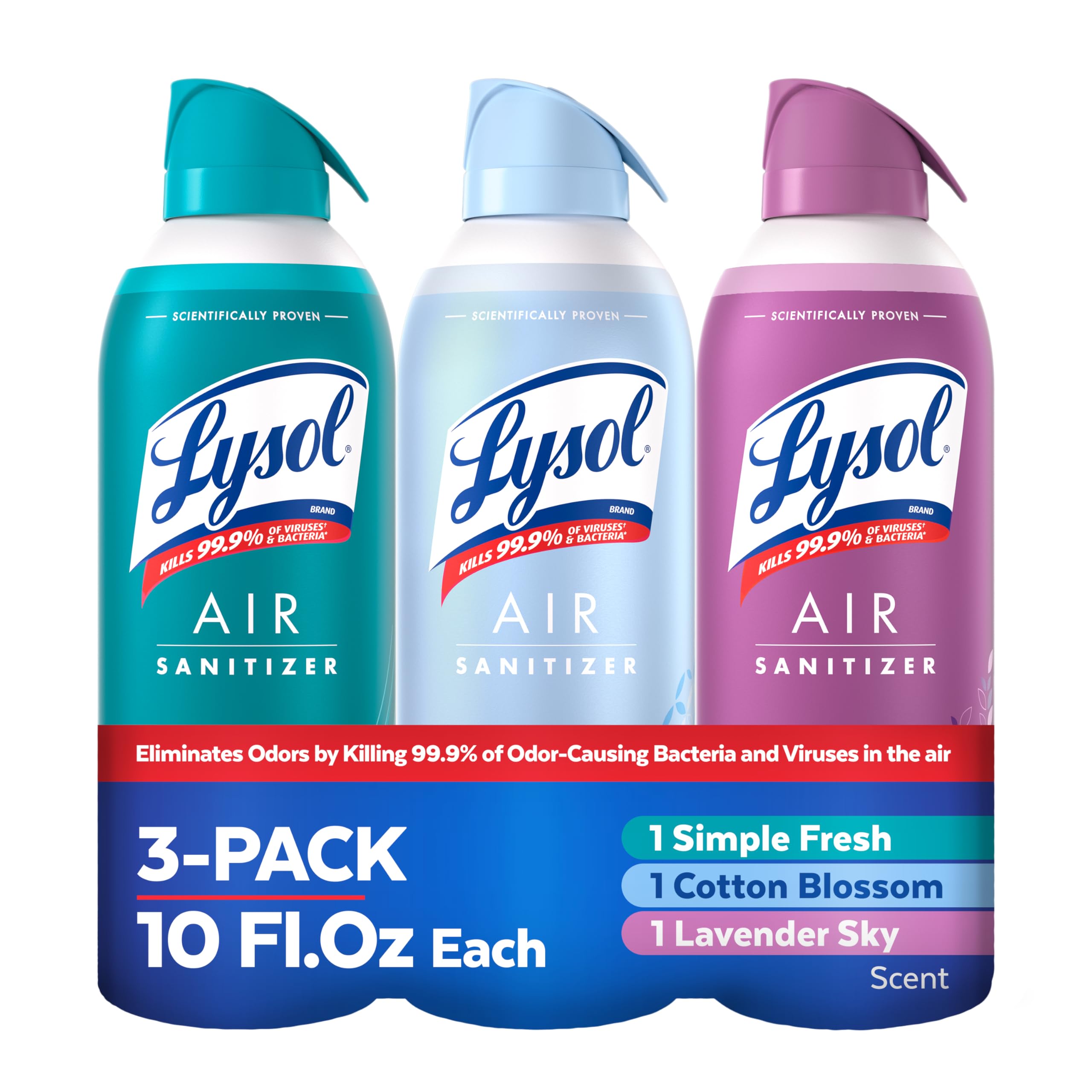 lysol spray for cigarette smoke Air Sanitizer with Bacterial Odor Eliminator Home & Office, Sanitizing Air Spray, Air Freshener Alternative, White Linen Scent, 10 oz (Pack of 3) : Health & Household causing bacteria in the air. Lysol Air Sanitizer Sunkissed Petals