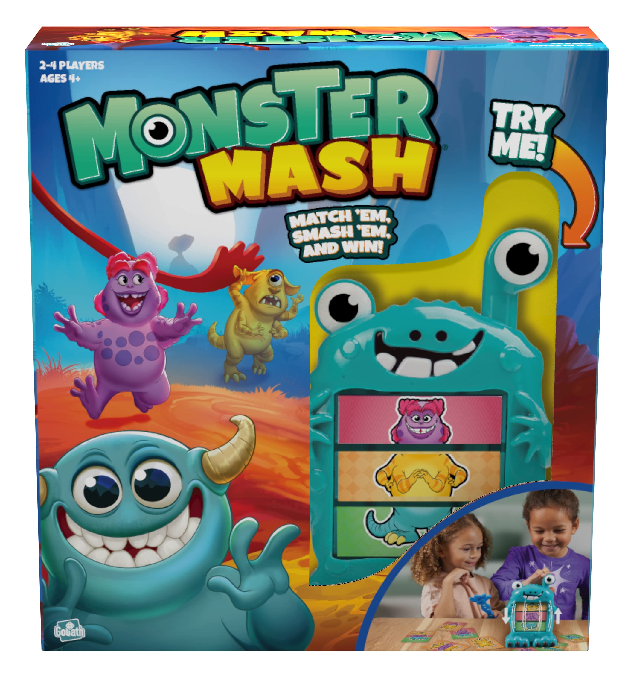 Goliath Monster Mash Game - Fast-Paced Card Game - Be First to Smash The Matching Monster Card, 2-4 Players, Ages 4 and Up