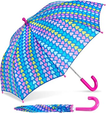 ShedRain Kids School Umbrella, Pinch-Proof, Easy Grip Handle