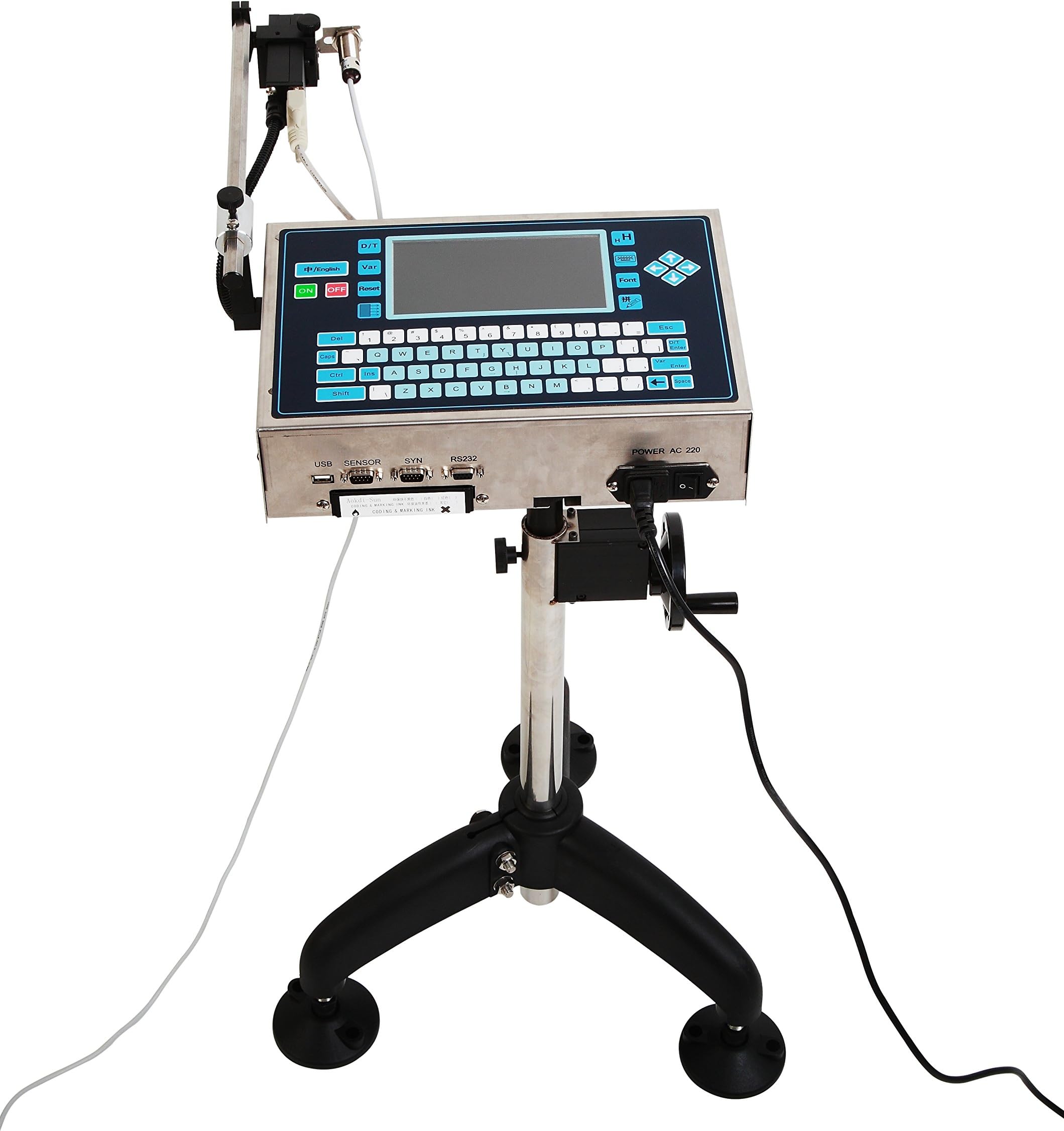 MXBAOHENG PM-368 Inkjet Printer Date Code Ink Jet Printer Coding Machine (220V)
