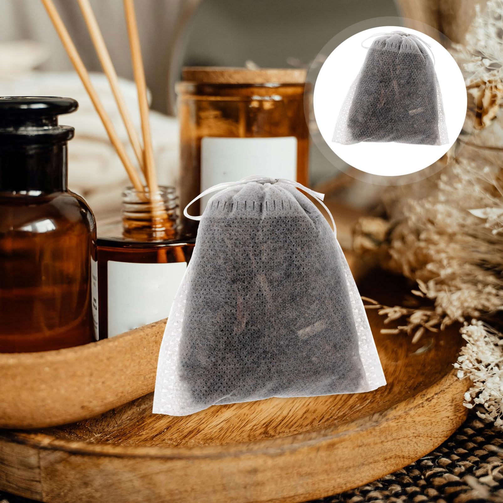 Healeved 50pièces Sachets Aromatiques Ail pour Armoires Voitures Et Espaces De Rangement Sachets Légers Et Pratiques pour Créer Une Ambiance Agréable