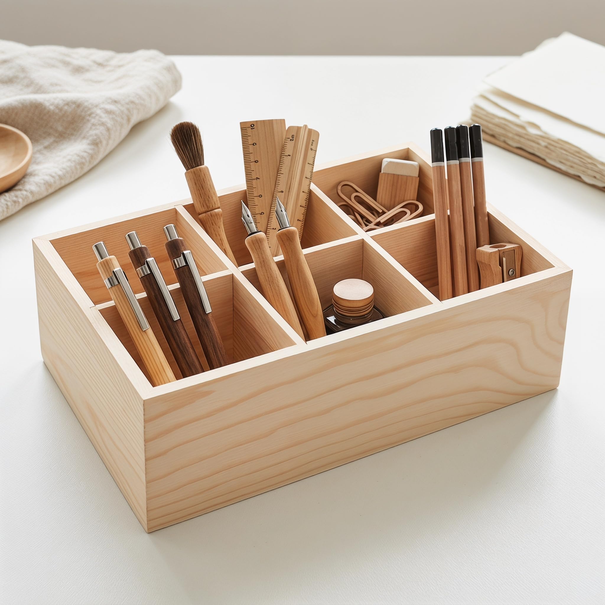 stifte aufbewahrung holz BXUUXA Stiftehalter mit 6 Fächern Schreibtisch Organizer Material:Glas – Schwarz Brautstrauß aufbewahren: Die 7 maorika Honig 5 cm passt sie