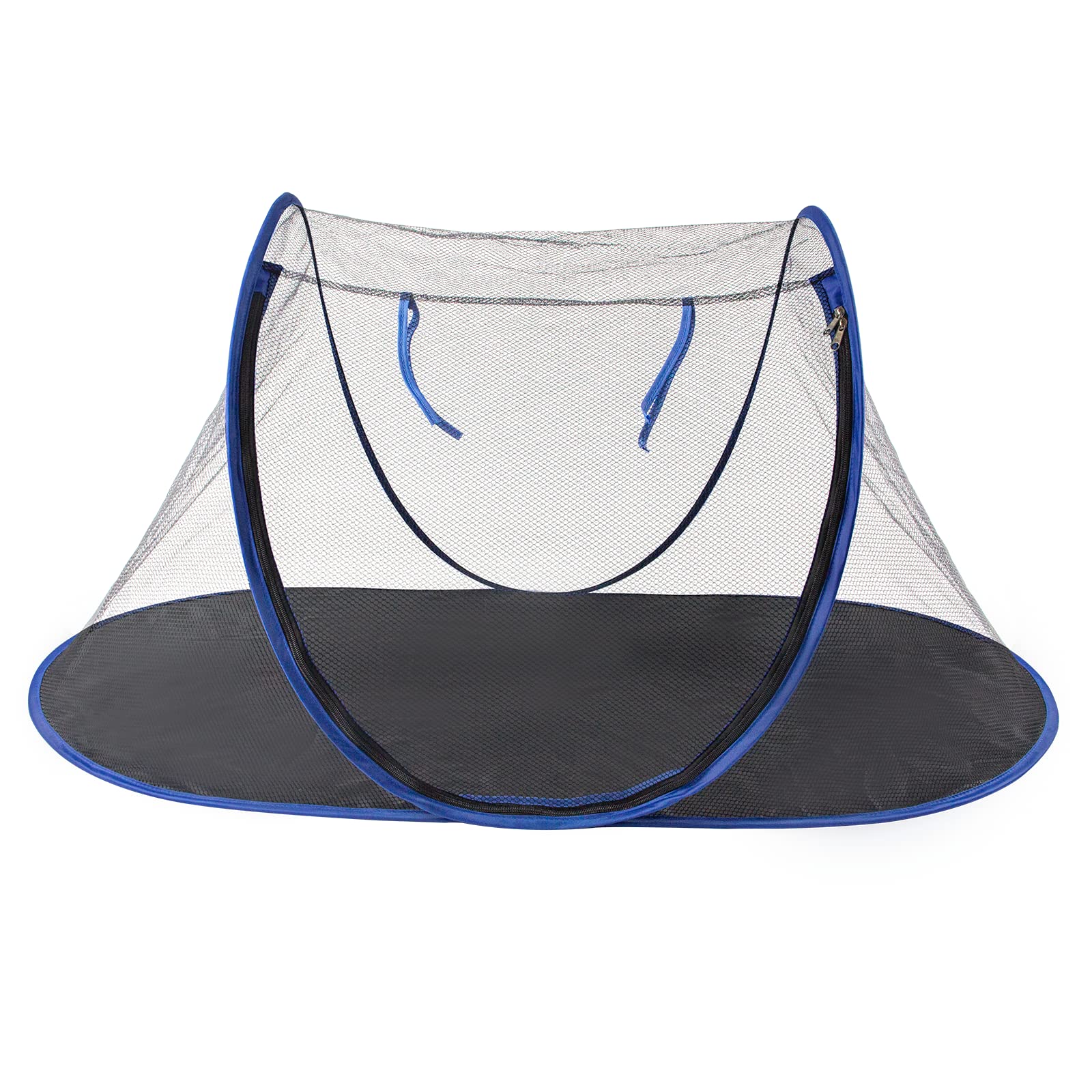 Outdoor Cat Enclosures, Portable Cat Tent for Bearded Dragon, Dogs and Small Animals, Cat Outdoor Tent with Foldable Bag(Blue)
