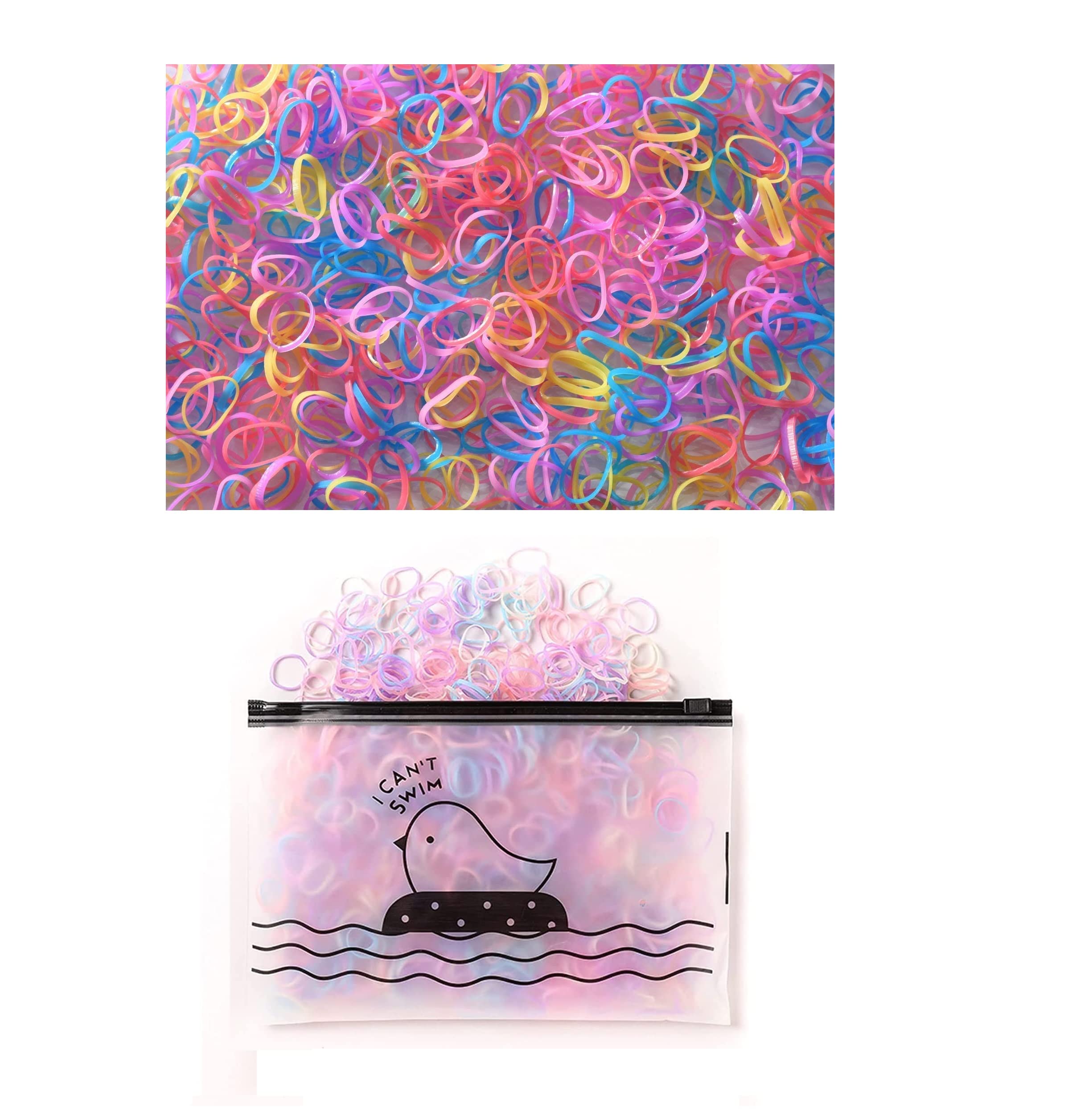 F Falkiya Non-Slip Small Tiny Braiding Hair Ties Band Fancy Ponytail Holder Disposable Rubber Head Bands for Kids (Pack Of 800) (Multicolor) (B0BRG7QSQR) Amazon Price History, Amazon Price Tracker