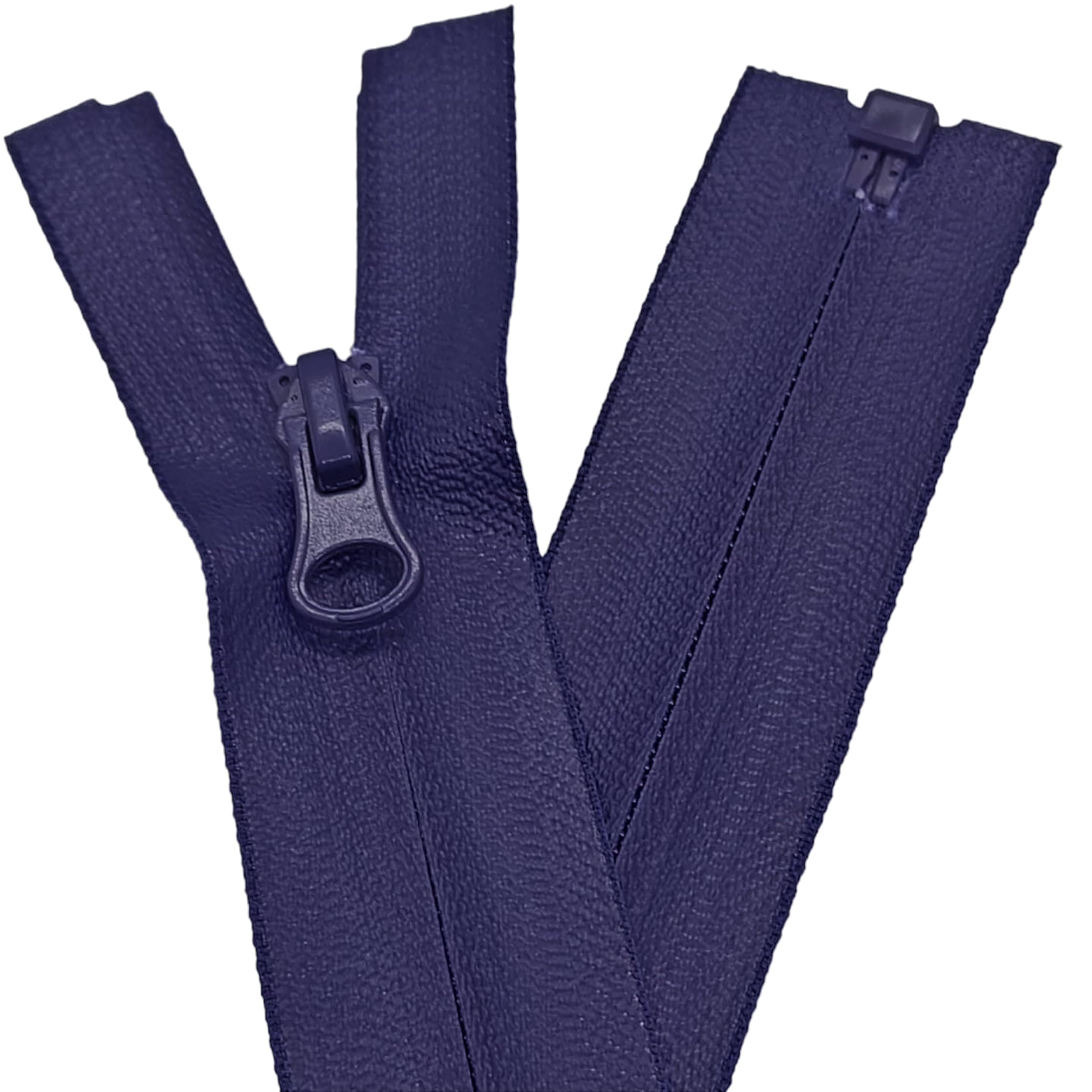 Zips & Bobs Navy Blue 1Pc Waterproof Zip Size #5 Fully Open End Coil Fastener Nylon Zip On Waterproof Tape (, 80Cm (31.5''))