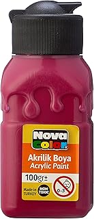 زجاجة تركي من الاكريليك سعة 100 جرام، من نوفا، رمادي